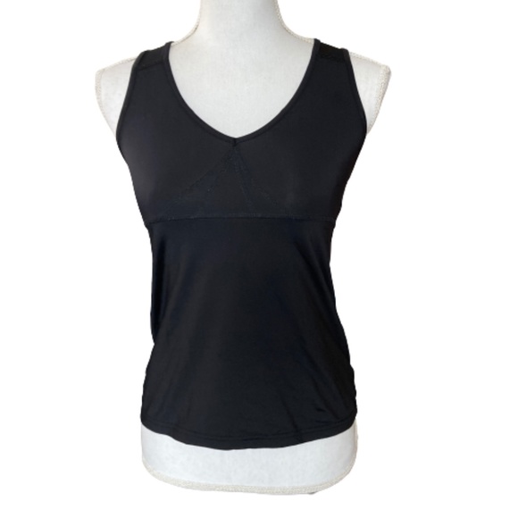 H&M SPORT black Athletic Training active wear top sleeveless RACER BACK - Picture 1 of 7